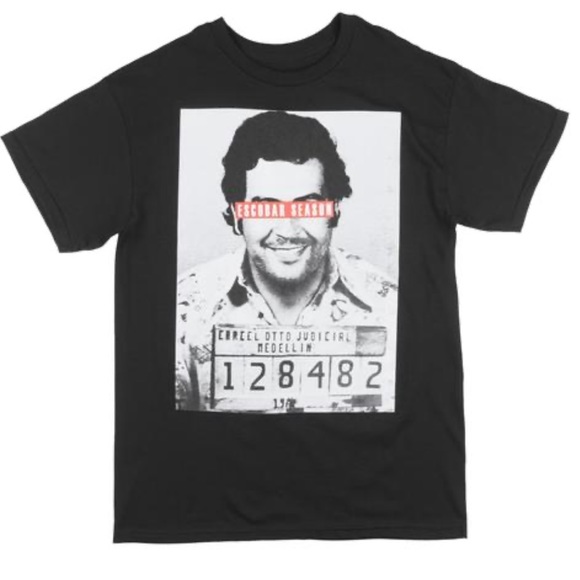 Authentic Classic Other - NEW Black Escobar Graphic Tshirt Cotton Summer Tee